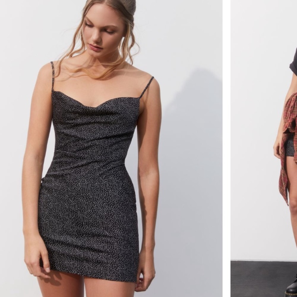 urban outfitters mallory polka dot dress